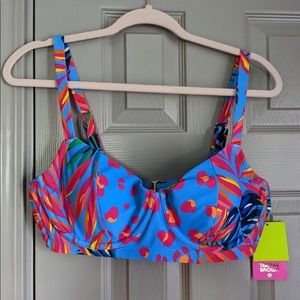 Tabitha Brown Bikini top Plus size 14W